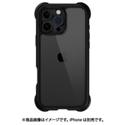 iPhone 16 Pro Max 対応 ケース クリア 耐衝撃 米軍 MIL規格 スマホケース 透明 スマホカバー Odyssey レザーブラック ME_IPGCSPTOD_LB