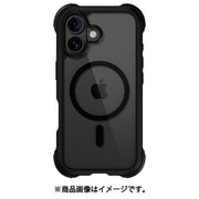 iPhone 16 対応 ケース クリア MagSafe 対応 耐衝撃 MIL規格 マグセーフ スマホケース Odyssey M レザーブラック ME_IPNCSPTOY_LB