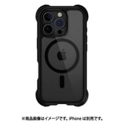 iPhone 16 Pro 対応 ケース クリア MagSafe 対応 耐衝撃 MIL規格 マグセーフ スマホケース Odyssey M レザーブラック ME_IPRCSPTOY_LB