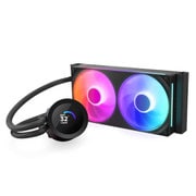 240mmラジエーター 1.54インチLCDディスプレイ搭載水冷クーラー KRAKEN PLUS RGB ブラック RL-KR240-B2