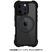 iPhone 16 Pro 対応 ケース クリア MagSafe 対応 スタンド リング付き 耐衝撃 MIL規格 スマホケース マグセーフ リング スマホカバー Odyssey Stand M レザーブラック ME_IPRCSPTOS_LB