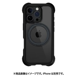 iPhone 16 Pro Max 対応 ケース クリア MagSafe 対応 スタンド リング付き 耐衝撃 MIL規格 スマホケース マグセーフ リング スマホカバー Odyssey Stand M レザーブラック ME_IPGCSPTOS_LB