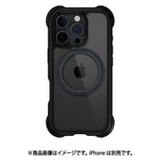 iPhone 16 Pro Max 対応 ケース クリア MagSafe 対応 スタンド リング付き 耐衝撃 MIL規格 スマホケース マグセーフ リング スマホカバー Odyssey Stand M レザーブラック ME_IPGCSPTOS_LB