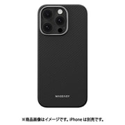 iPhone 16 Pro 対応 ケース MagSafe 対応 カーボン 調 アラミド繊維 薄型 軽量 スマホケース マグセーフ 耐衝撃 スリム スマホカバー Kev M 600D ME_IPRCSKLKM_6D