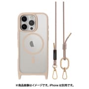 iPhone 16 Pro 対応 ケース ショルダー ストラップ 付き クリア MagSafe 対応 耐衝撃 MIL規格 マグセーフ スマホケース Roam M ロゼ/ロゼ ME_IPRCSPTR2_RS