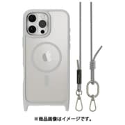 iPhone 16 Pro Max 対応 ケース ショルダー ストラップ 付き クリア MagSafe 対応 耐衝撃 MIL規格 マグセーフ スマホケース Roam M チタニウム/ミスティーグレー ME_IPGCSPTR2_TI