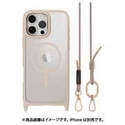 iPhone 16 Pro Max 対応 ケース ショルダー ストラップ 付き クリア MagSafe 対応 耐衝撃 MIL規格 マグセーフ スマホケース Roam M ロゼ/ロゼ ME_IPGCSPTR2_RS