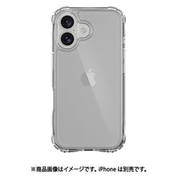 iPhone 16 対応 ケース クリア 耐衝撃 MIL規格 スマホケース 透明 スマホカバー Atoms トランスパレント ME_IPNCSPTAT_TR