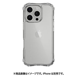 iPhone 16 Pro 対応 ケース クリア 耐衝撃 MIL規格 スマホケース 透明 スマホカバー Atoms トランスパレント ME_IPRCSPTAT_TR