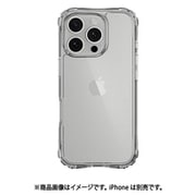 iPhone 16 Pro 対応 ケース クリア 耐衝撃 MIL規格 スマホケース 透明 スマホカバー Atoms トランスパレント ME_IPRCSPTAT_TR