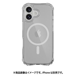 iPhone 16 対応 ケース MagSafe 対応 クリア 耐衝撃 スマホケース 透明 マグセーフ スマホカバー Atoms M トランスパレント ME_IPNCSPTTM_TR