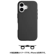iPhone 16 対応 ケース MagSafe 対応 ショルダー 用 ストラップホール 付き 薄型 軽量 スマホケース マグセーフ 耐衝撃 スリム スマホカバー Vibrant M ブラック ME_IPNCSTPVM_BK