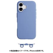 iPhone 16 対応 ケース MagSafe 対応 ショルダー 用 ストラップホール 付き 薄型 軽量 スマホケース マグセーフ 耐衝撃 スリム スマホカバー Vibrant M ブルー ME_IPNCSTPVM_BL