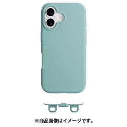 iPhone 16 対応 ケース MagSafe 対応 ショルダー 用 ストラップホール 付き 薄型 軽量 スマホケース マグセーフ 耐衝撃 スリム スマホカバー Vibrant M アクア ME_IPNCSTPVM_AA