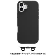 iPhone 16 Plus 対応 ケース MagSafe 対応 ショルダー 用 ストラップホール 付き 薄型 軽量 スマホケース マグセーフ 耐衝撃 スリム スマホカバー Vibrant M ブラック ME_IPBCSTPVM_BK
