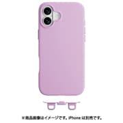iPhone 16 Plus 対応 ケース MagSafe 対応 ショルダー 用 ストラップホール 付き 薄型 軽量 スマホケース マグセーフ 耐衝撃 スリム スマホカバー Vibrant M ラベンダー ME_IPBCSTPVM_LV