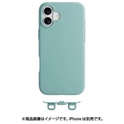 iPhone 16 Plus 対応 ケース MagSafe 対応 ショルダー 用 ストラップホール 付き 薄型 軽量 スマホケース マグセーフ 耐衝撃 スリム スマホカバー Vibrant M アクア ME_IPBCSTPVM_AA