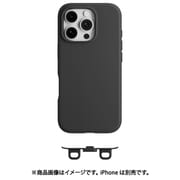 iPhone 16 Pro 対応 ケース MagSafe 対応 ショルダー 用 ストラップホール 付き 薄型 軽量 スマホケース マグセーフ 耐衝撃 スリム スマホカバー Vibrant M ブラック ME_IPRCSTPVM_BK