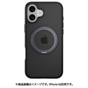iPhone 16 Plus 対応 ケース クリア MagSafe 対応 スタンド リング付き 耐衝撃 MIL規格 スマホケース マグセーフ リング スマホカバー MagStand 360 M ブラック ME_IPBCSPTM3_BK