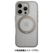iPhone 16 Pro 対応 ケース クリア MagSafe 対応 スタンド リング付き 耐衝撃 MIL規格 スマホケース マグセーフ リング スマホカバー MagStand 360 M チタニウム ME_IPRCSPTM3_TI