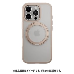 iPhone 16 Pro 対応 ケース クリア MagSafe 対応 スタンド リング付き 耐衝撃 MIL規格 スマホケース マグセーフ リング スマホカバー MagStand 360 M ロゼ ME_IPRCSPTM3_RS