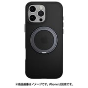 iPhone 16 Pro Max 対応 ケース クリア MagSafe 対応 スタンド リング付き 耐衝撃 MIL規格 スマホケース マグセーフ リング スマホカバー MagStand 360 M ブラック ME_IPGCSPTM3_BK