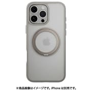 iPhone 16 Pro Max 対応 ケース クリア MagSafe 対応 スタンド リング付き 耐衝撃 MIL規格 スマホケース マグセーフ リング スマホカバー MagStand 360 M チタニウム ME_IPGCSPTM3_TI