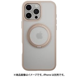 iPhone 16 Pro Max 対応 ケース クリア MagSafe 対応 スタンド リング付き 耐衝撃 MIL規格 スマホケース マグセーフ リング スマホカバー MagStand 360 M ロゼ ME_IPGCSPTM3_RS