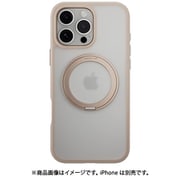 iPhone 16 Pro Max 対応 ケース クリア MagSafe 対応 スタンド リング付き 耐衝撃 MIL規格 スマホケース マグセーフ リング スマホカバー MagStand 360 M ロゼ ME_IPGCSPTM3_RS