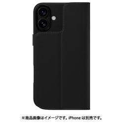 iPhone 16 Plus 対応 ケース MagSafe 対応 手帳型 2way 取り外し 可能 分離式 耐衝撃 レザー スマホケース カバー カード 収納 手帳型ケース Card Folio M ブラック ME_IPBCSPLCF_BK