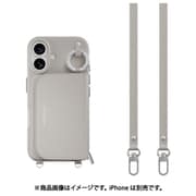 iPhone 16 対応 ケース MagSafe 対応 ショルダー ストラップ 付き カード 収納 レザー スマホケース カードケース ポーチ付き 財布 スマホカバー Pouch M スターライト ME_IPNCSPLPM_SL