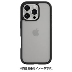 iPhone 16 Pro 対応 ケース クリア 耐衝撃 米軍 MIL規格 スマホケース 透明 軽量 スマホカバー Aero マットブラック ME_IPRCSPTAE_MB