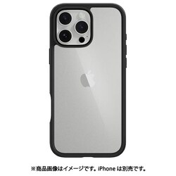 iPhone 16 Pro Max 対応 ケース クリア 耐衝撃 米軍 MIL規格 スマホケース 透明 軽量 スマホカバー Aero クリアブラック ME_IPGCSPTAE_CB