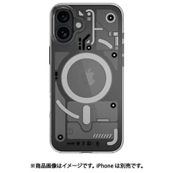 iPhone 16 Plus 対応 ケース MagSafe 対応 クリア オシャレ イラスト 機械 内部構造 柄 耐衝撃 スマホケース おしゃれ マグセーフ スマホカバー Xray M トランスパレント ME_IPBCSPTXM_TR