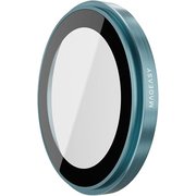 iPhone 16 iPhone16 Plus 対応 カメラ保護 フィルム 指紋 傷 防止 カメラ レンズカバー アルミ 高透過率 サファイア クリスタル カメラカバー Lenz ビスタブルー ME_IPDSPCTLC_VB