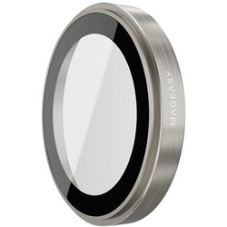 iPhone 16 Pro iPhone16 Pro Max 対応 カメラ保護 フィルム 指紋 傷 防止 カメラ レンズカバー アルミ 透明 サファイア クリスタル カメラカバー Lenz チタニウム ME_IPUSPCTLC_TI