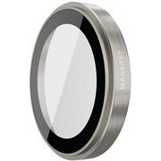 iPhone 16 Pro iPhone16 Pro Max 対応 カメラ保護 フィルム 指紋 傷 防止 カメラ レンズカバー アルミ 透明 サファイア クリスタル カメラカバー Lenz チタニウム ME_IPUSPCTLC_TI
