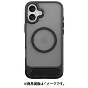 iPhone 16 Plus 対応 ケース クリア MagSafe 対応 縦置き 横置き 可能 スタンド 付き 耐衝撃 スマホケース MIL規格 マグセーフ スマホカバー Easy Stand M ブラック SE_IPBCSPTEM_BK
