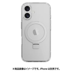 iPhone 16 対応 ケース クリア MagSafe 対応 スタンド リング付き 耐衝撃 MIL規格 スマホケース マグセーフ リング スマホカバー MagStand M トランスパレント SE_IPNCSPTMN_TR