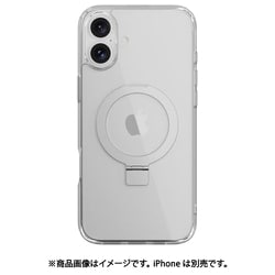 iPhone 16 Plus 対応 ケース クリア MagSafe 対応 スタンド リング付き 耐衝撃 MIL規格 スマホケース マグセーフ リング スマホカバー MagStand M トランスパレント SE_IPBCSPTMN_TR
