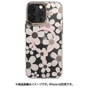iPhone 16 Pro Max 対応 ケース 花柄 クリア オシャレ 可愛い MagSafe 対応 耐衝撃 スマホケース 花 かわいい マグセーフ スマホカバー Fleur M ロゼ SE_IPGCSPTFU_RS