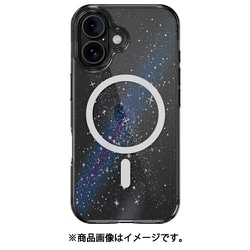 iPhone 16 対応 ケース クリア オシャレ キラキラ 可愛い MagSafe 対応 耐衝撃 スマホケース ラメ かわいい マグセーフ スマホカバー Cosmos M ネビュラ SE_IPNCSPTOM_NB