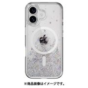 iPhone 16 対応 ケース クリア オシャレ キラキラ 可愛い MagSafe 対応 耐衝撃 スマホケース ラメ かわいい マグセーフ スマホカバー Starfield M トランスパレント SE_IPNCSPTFM_TR