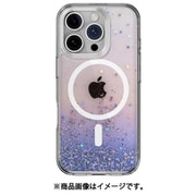 iPhone 16 Pro 対応 ケース クリア オシャレ キラキラ 可愛い MagSafe 対応 耐衝撃 スマホケース ラメ かわいい マグセーフ スマホカバー Starfield M トワイライト SE_IPRCSPTFM_TW