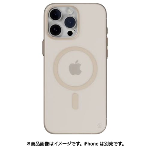 iPhone 16 Pro Max 対応 ケース Magsafe 対応 超 薄型 軽量 指紋 傷 防止 スマホケース サラサラ フロスト クリア マグセーフ スマホカバー 0.35 M デザート SE_IPGCSPP3M_DS