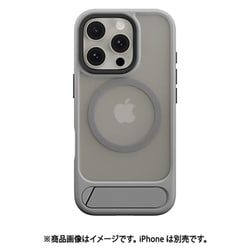 iPhone 16 Pro 対応 ケース クリア MagSafe 対応 縦置き 横置き 可能 スタンド 付き 耐衝撃 スマホケース MIL規格 マグセーフ スマホカバー Easy Stand M チタニウム SE_IPRCSPTEM_TI