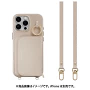 iPhone 16 Pro Max 対応 ケース MagSafe 対応 ショルダー ストラップ 付き カード 収納 レザー スマホケース カードケース ポーチ付き 財布 スマホカバー Pouch M ロゼ ME_IPGCSPLPM_RS
