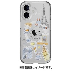 iPhone 16 対応 ケース MagSafe 対応 クリア オシャレ イラスト アート 柄 耐衝撃 スマホケース おしゃれ マグセーフ スマホカバー Style M パリ SE_IPNCSPTSC_PR