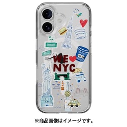 iPhone 16 対応 ケース MagSafe 対応 クリア オシャレ イラスト アート 柄 耐衝撃 スマホケース おしゃれ マグセーフ スマホカバー Style M ニューヨーク SE_IPNCSPTSC_NY