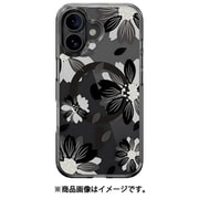 iPhone 16 対応 ケース MagSafe 対応 クリア オシャレ イラスト アート 柄 耐衝撃 スマホケース おしゃれ マグセーフ スマホカバー Style M ブラックフラワー SE_IPNCSPTTM_BF